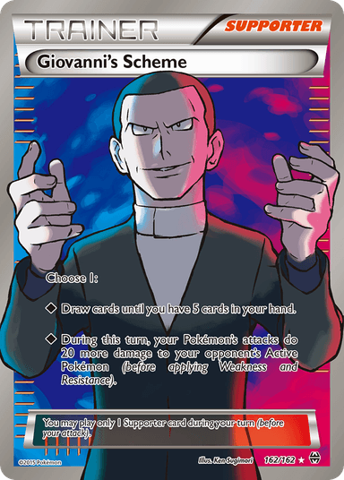 Carta Giovanni's Scheme 162/162 do set BREAKthrough — Pokémon TCG | Bynx