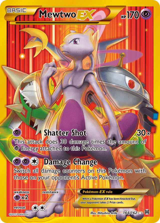 Carta Mewtwo-EX 164/162 do set BREAKthrough — Pokémon TCG | Bynx