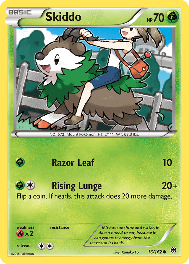 Carta Skiddo 16/162 do set BREAKthrough — Pokémon TCG | Bynx