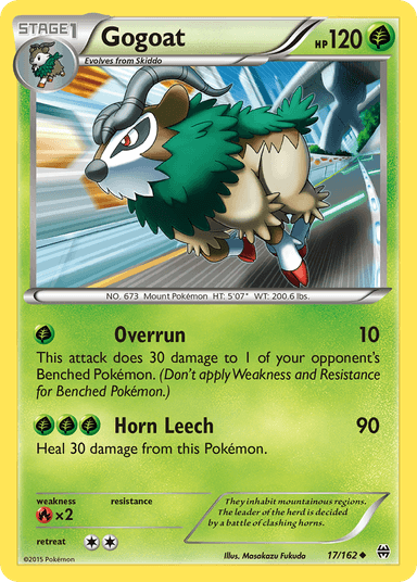Carta Gogoat 17/162 do set BREAKthrough — Pokémon TCG | Bynx