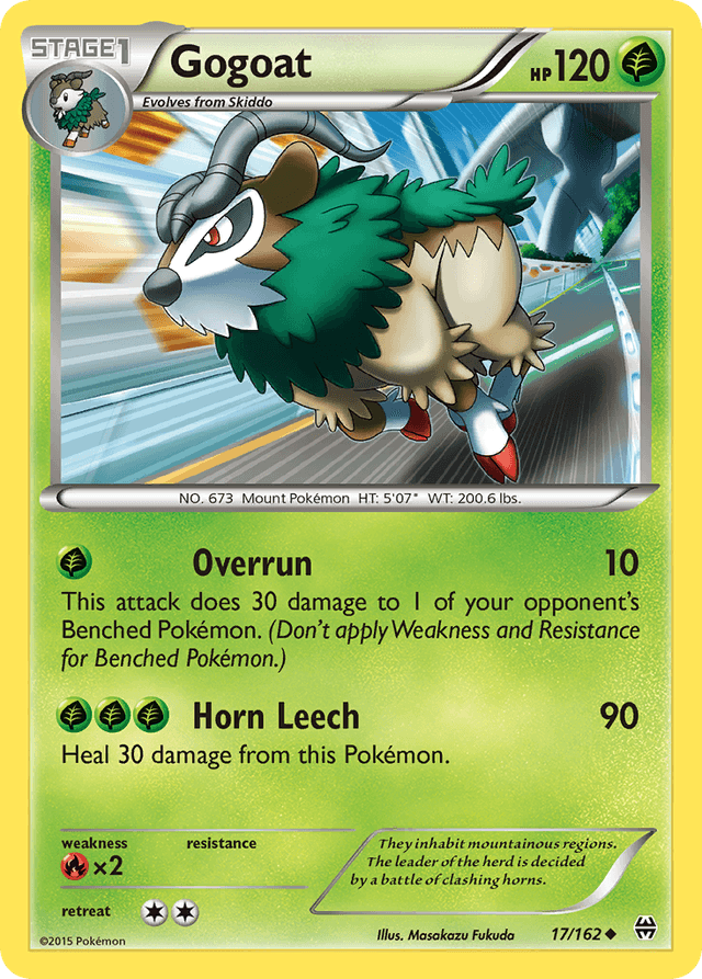 Carta Gogoat 17/162 do set BREAKthrough — Pokémon TCG | Bynx