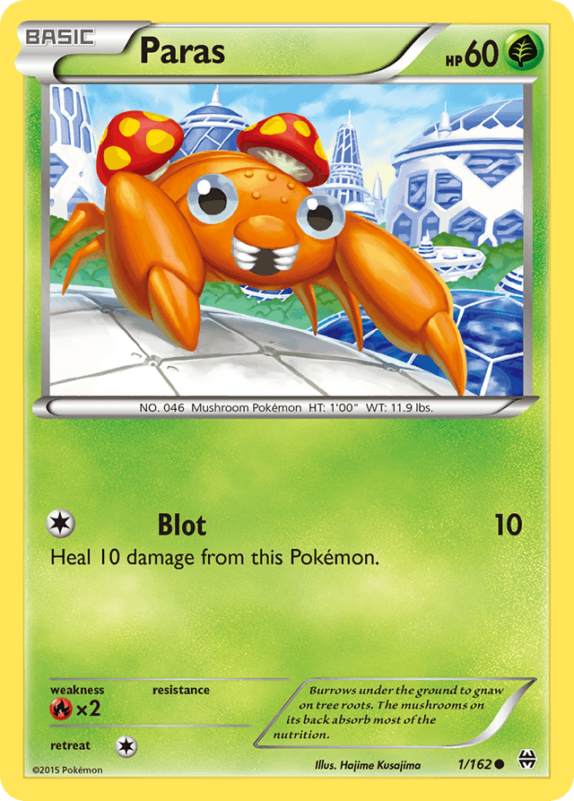 Carta Paras 1/162 do set BREAKthrough — Pokémon TCG | Bynx