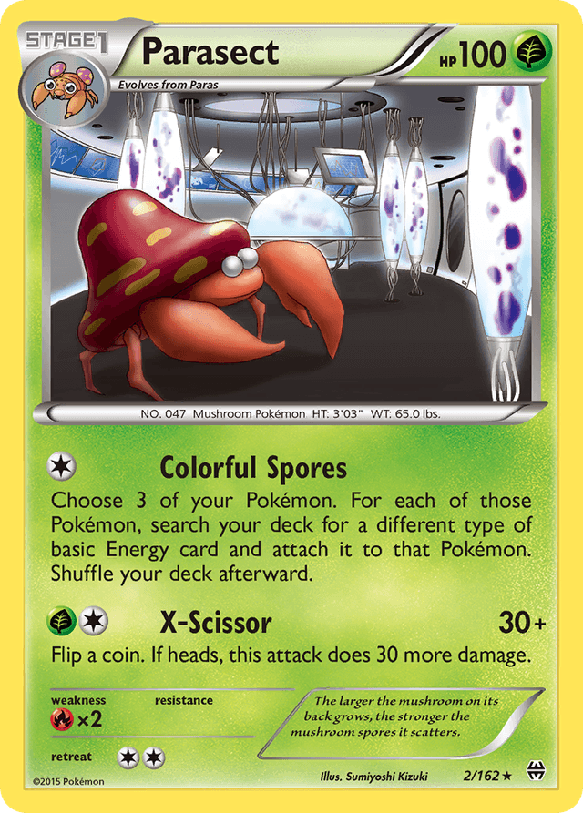 Carta Parasect 2/162 do set BREAKthrough — Pokémon TCG | Bynx