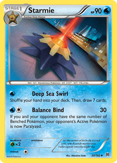 Carta Starmie 30/162 do set BREAKthrough — Pokémon TCG | Bynx