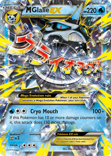 Carta M Glalie-EX 35/162 do set BREAKthrough — Pokémon TCG | Bynx