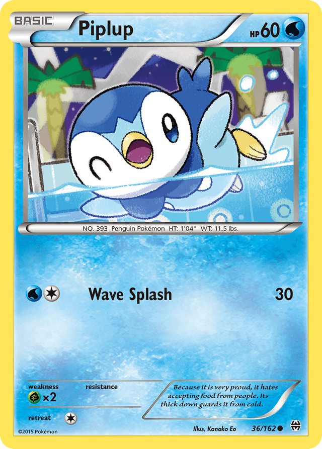 Carta Piplup 36/162 do set BREAKthrough — Pokémon TCG | Bynx