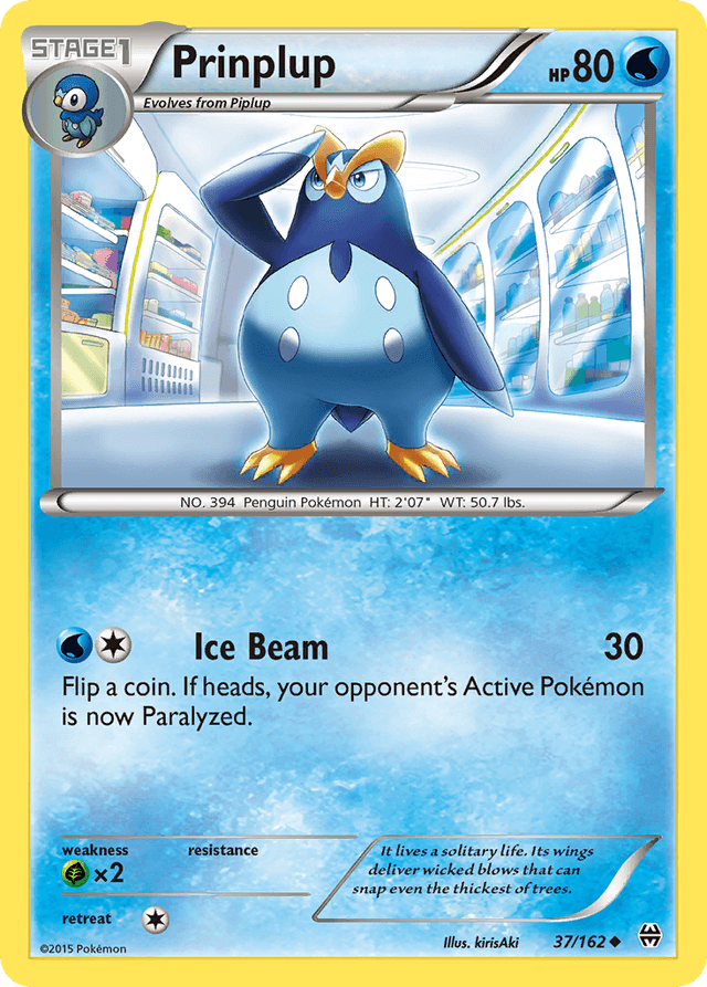 Carta Prinplup 37/162 do set BREAKthrough — Pokémon TCG | Bynx