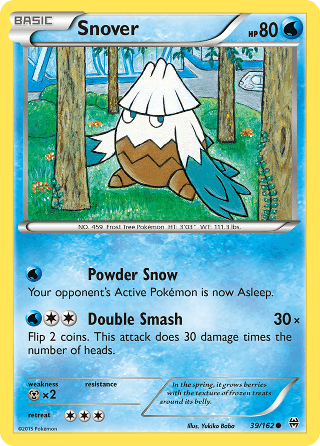 Carta Snover 39/162 do set BREAKthrough — Pokémon TCG | Bynx