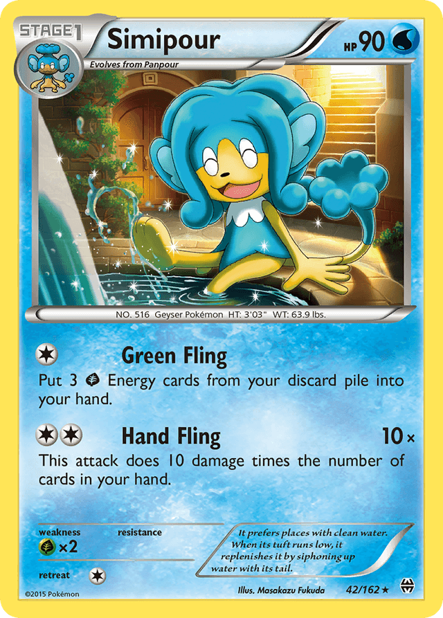 Carta Simipour 42/162 do set BREAKthrough — Pokémon TCG | Bynx