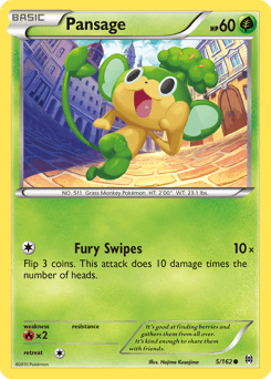 Pansage 5/162 — Turbo Revolução