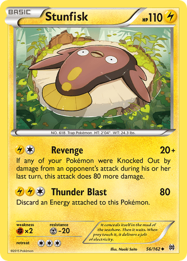 Carta Stunfisk 56/162 do set BREAKthrough — Pokémon TCG | Bynx