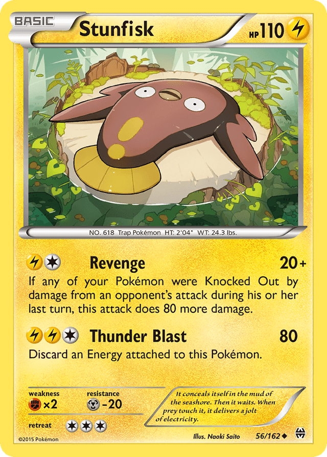 Carta Stunfisk 56/162 do set BREAKthrough — Pokémon TCG | Bynx