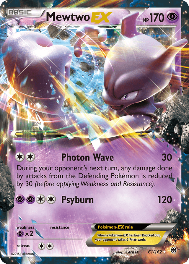 Carta Mewtwo-EX 61/162 do set BREAKthrough — Pokémon TCG | Bynx