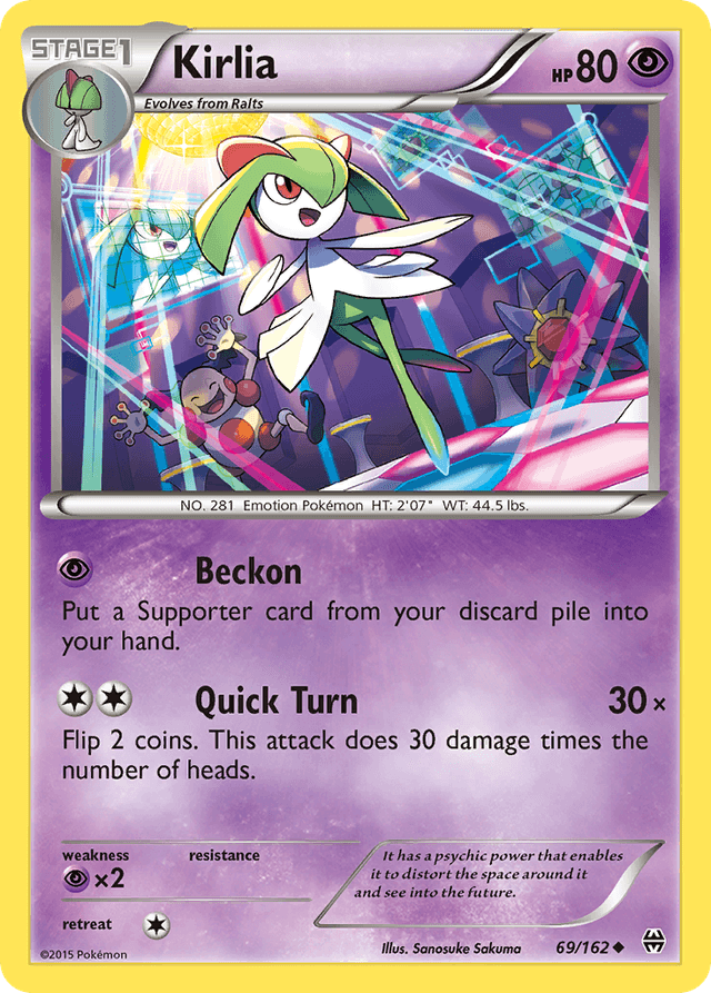 Carta Kirlia 69/162 do set BREAKthrough — Pokémon TCG | Bynx
