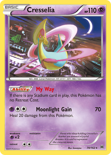 Carta Cresselia 70/162 do set BREAKthrough — Pokémon TCG | Bynx