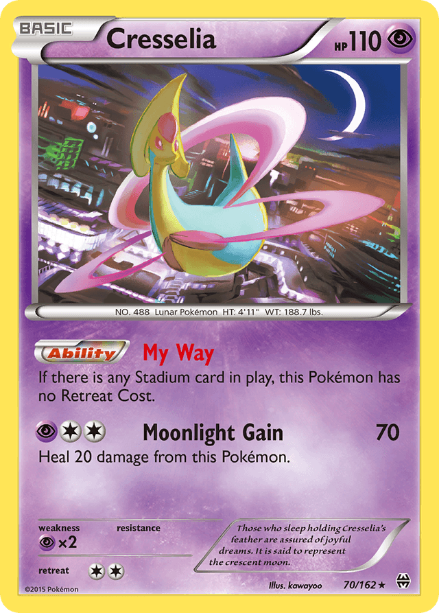 Carta Cresselia 70/162 do set BREAKthrough — Pokémon TCG | Bynx