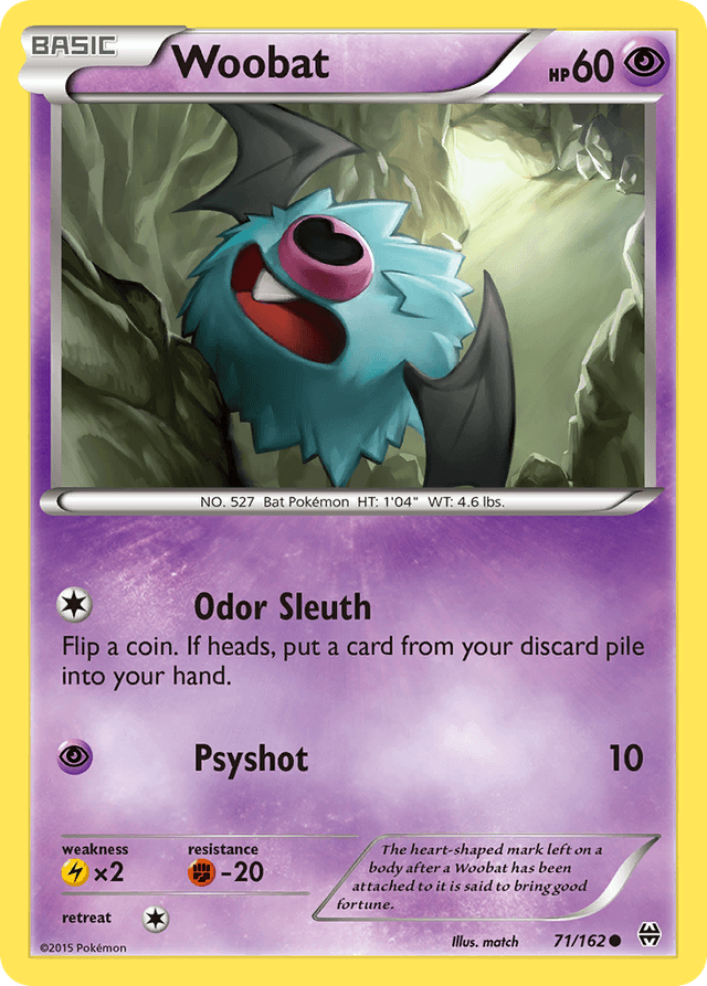 Carta Woobat 71/162 do set BREAKthrough — Pokémon TCG | Bynx
