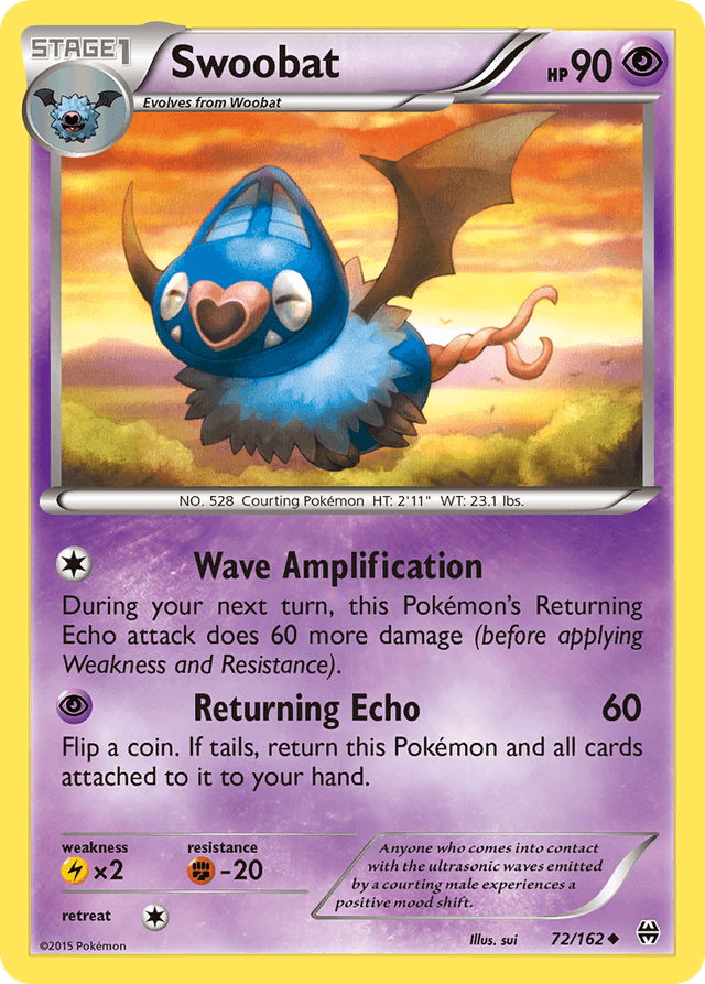 Carta Swoobat 72/162 do set BREAKthrough — Pokémon TCG | Bynx