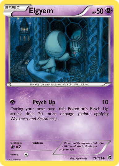 Carta Elgyem 73/162 do set BREAKthrough — Pokémon TCG | Bynx