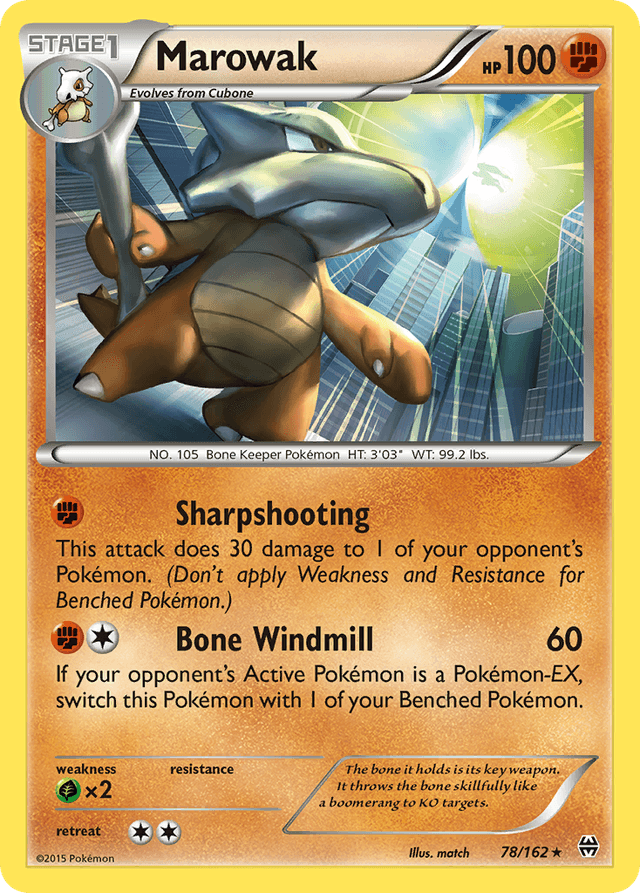 Carta Marowak 78/162 do set BREAKthrough — Pokémon TCG | Bynx