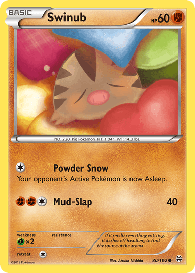 Carta Swinub 80/162 do set BREAKthrough — Pokémon TCG | Bynx