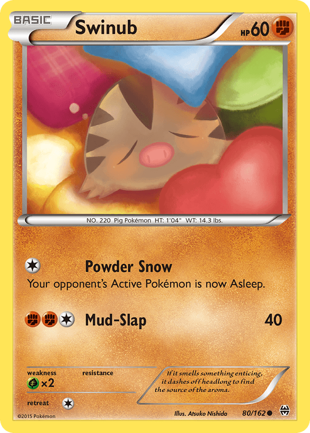 Carta Swinub 80/162 do set BREAKthrough — Pokémon TCG | Bynx