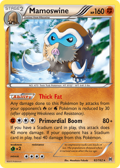 Carta Mamoswine 82/162 do set BREAKthrough — Pokémon TCG | Bynx