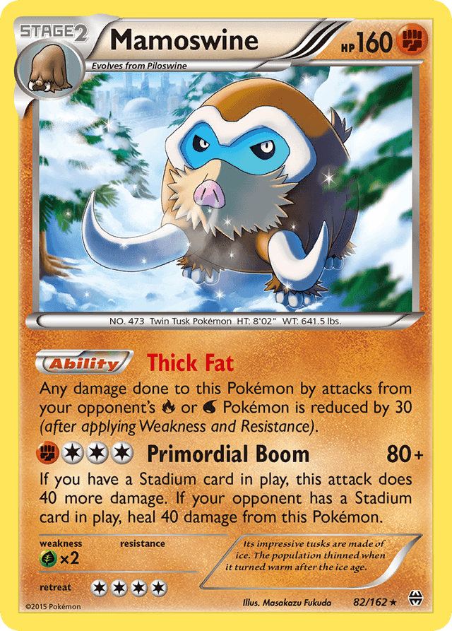 Carta Mamoswine 82/162 do set BREAKthrough — Pokémon TCG | Bynx