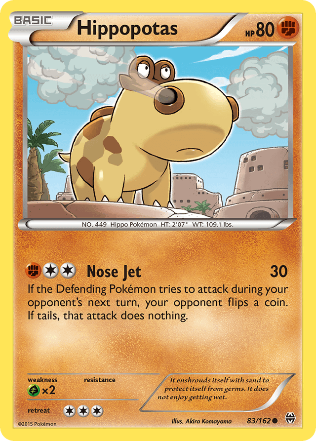 Carta Hippopotas 83/162 do set BREAKthrough — Pokémon TCG | Bynx