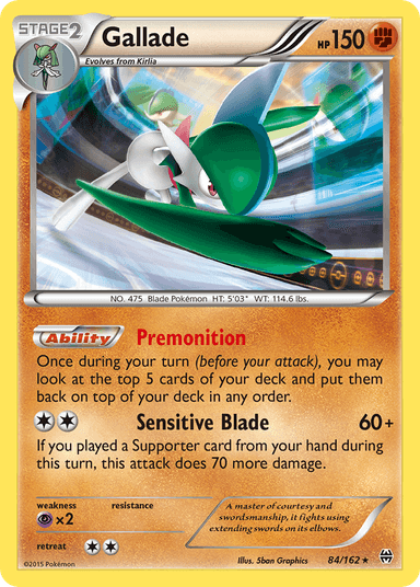 Carta Gallade 84/162 do set BREAKthrough — Pokémon TCG | Bynx