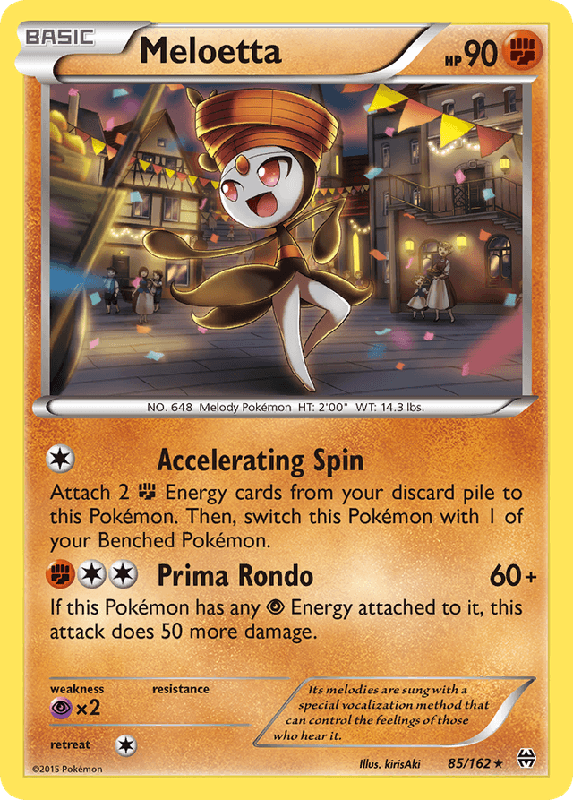 Carta Meloetta 85/162 do set BREAKthrough — Pokémon TCG | Bynx
