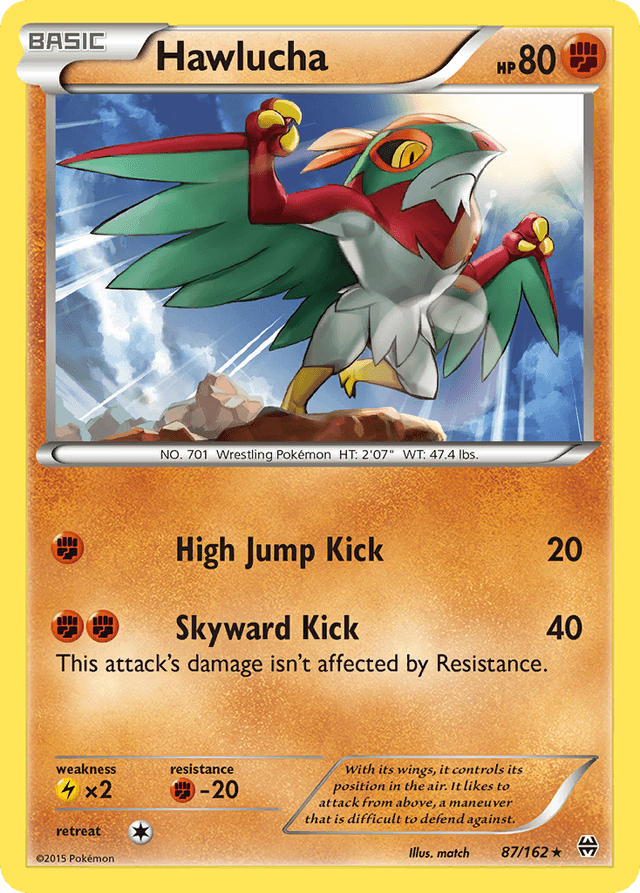 Carta Hawlucha 87/162 do set BREAKthrough — Pokémon TCG | Bynx
