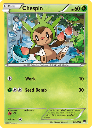 Carta Chespin 8/162 do set BREAKthrough — Pokémon TCG | Bynx
