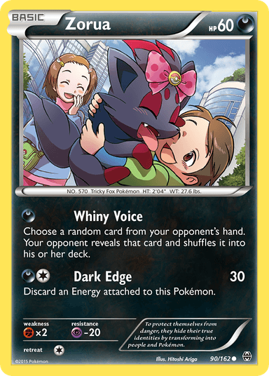 Carta Zorua 90/162 do set BREAKthrough — Pokémon TCG | Bynx