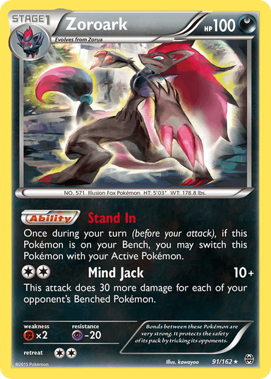 Carta Zoroark 91/162 do set BREAKthrough — Pokémon TCG | Bynx