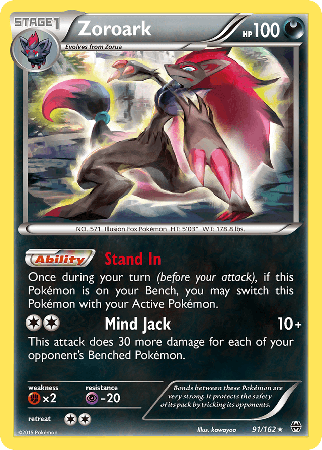 Carta Zoroark 91/162 do set BREAKthrough — Pokémon TCG | Bynx