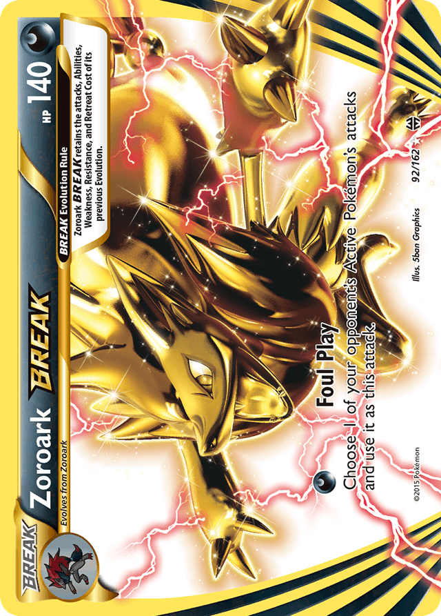 Carta Zoroark BREAK 92/162 do set BREAKthrough — Pokémon TCG | Bynx