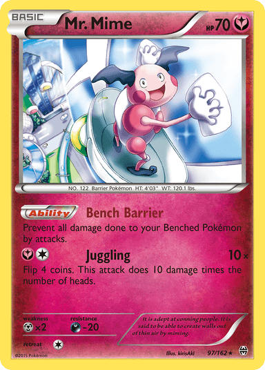 Carta Mr. Mime 97/162 do set BREAKthrough — Pokémon TCG | Bynx