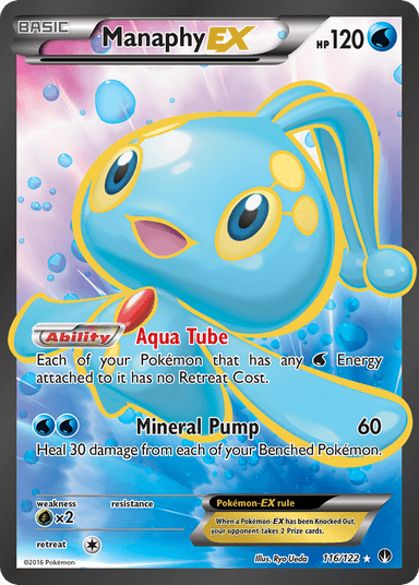 Carta Manaphy-EX 116/122 do set BREAKpoint — Pokémon TCG | Bynx