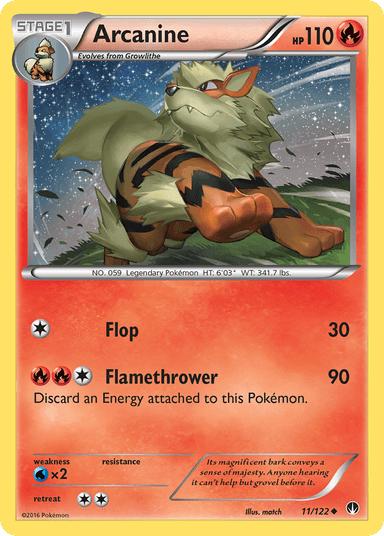 Carta Arcanine 11/122 do set BREAKpoint — Pokémon TCG | Bynx