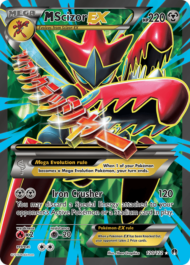 Carta M Scizor-EX 120/122 do set BREAKpoint — Pokémon TCG | Bynx