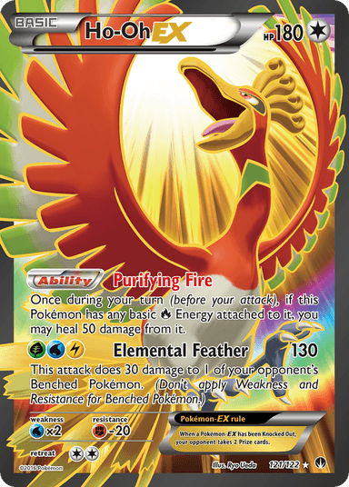 Carta Ho-Oh-EX 121/122 do set BREAKpoint — Pokémon TCG | Bynx