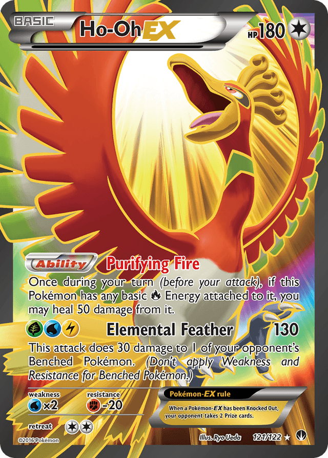 Carta Ho-Oh-EX 121/122 do set BREAKpoint — Pokémon TCG | Bynx