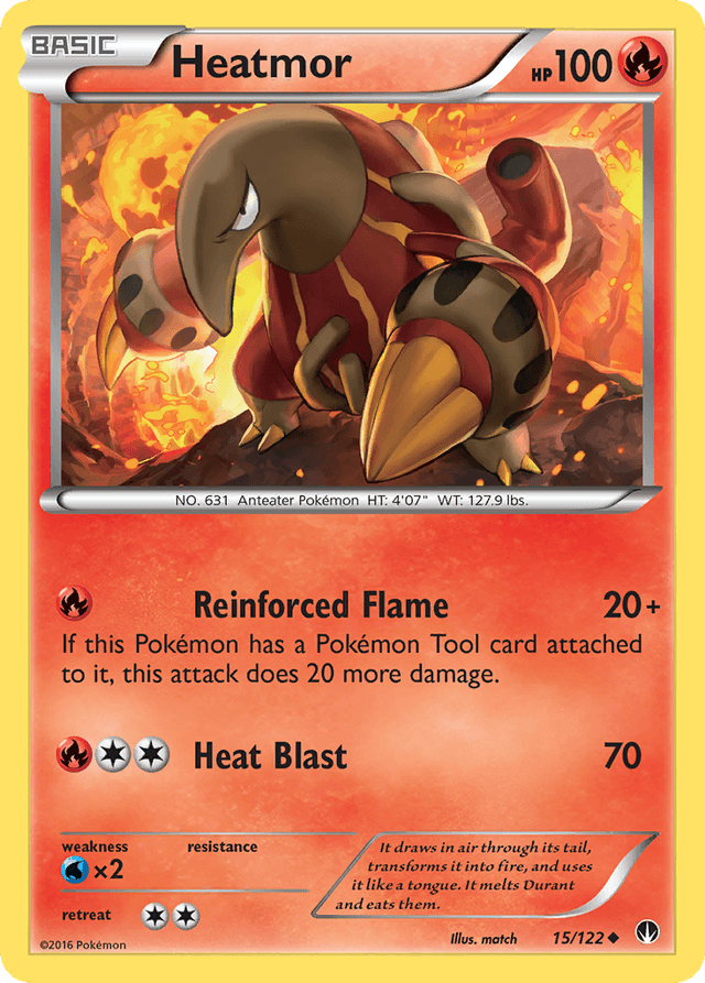 Carta Heatmor 15/122 do set BREAKpoint — Pokémon TCG | Bynx