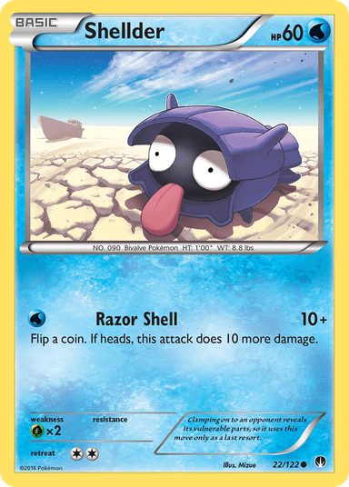 Carta Shellder 22/122 do set BREAKpoint — Pokémon TCG | Bynx