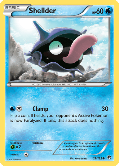 Carta Shellder 23/122 do set BREAKpoint — Pokémon TCG | Bynx