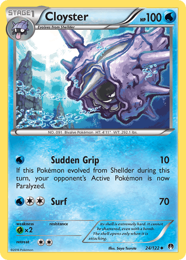 Carta Cloyster 24/122 do set BREAKpoint — Pokémon TCG | Bynx