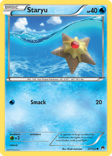 Carta Staryu 25/122 do set BREAKpoint — Pokémon TCG | Bynx