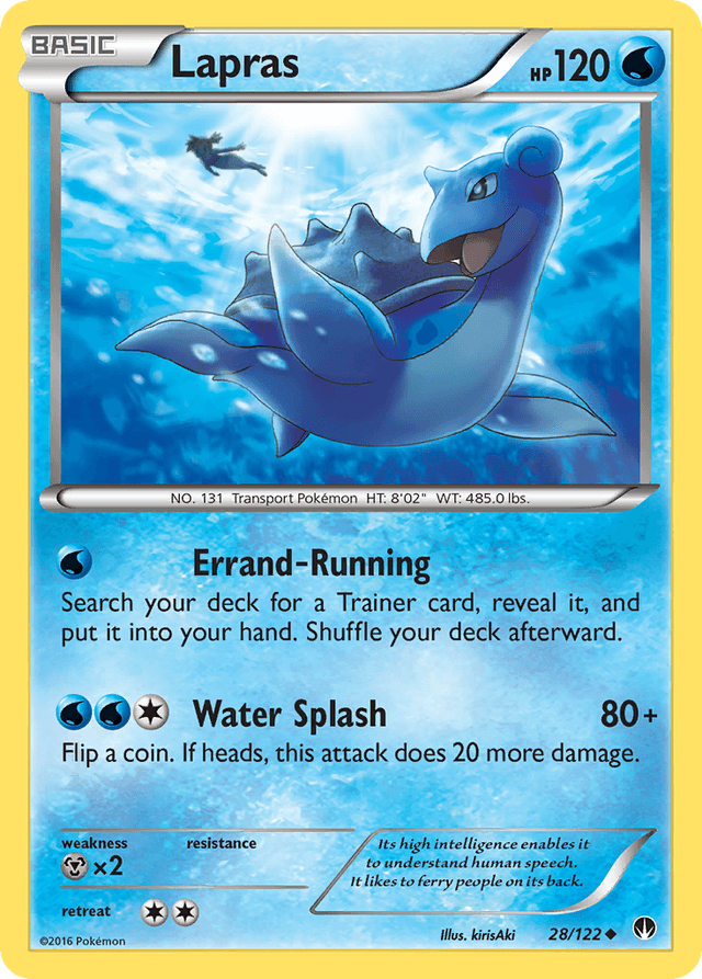 Carta Lapras 28/122 do set BREAKpoint — Pokémon TCG | Bynx