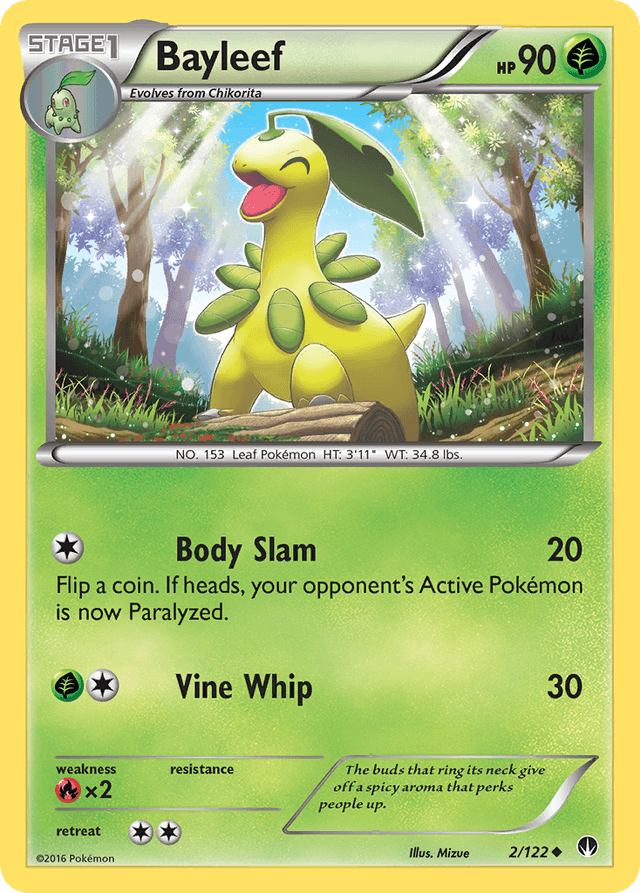 Carta Bayleef 2/122 do set BREAKpoint — Pokémon TCG | Bynx